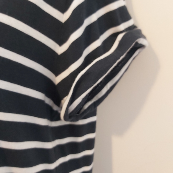 ABERCROMBIE & FITCH | Women's V-Neck Top Blue White Size Large - Picture 4 of 10